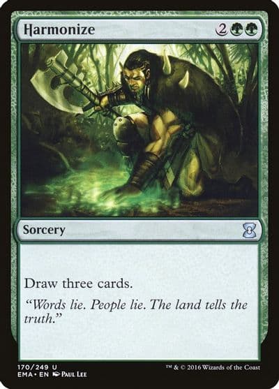 Harmonize Eternal Masters Magic card