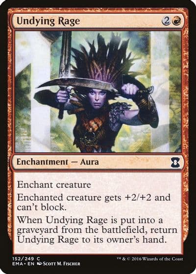 Undying Rage Eternal Masters Magic card