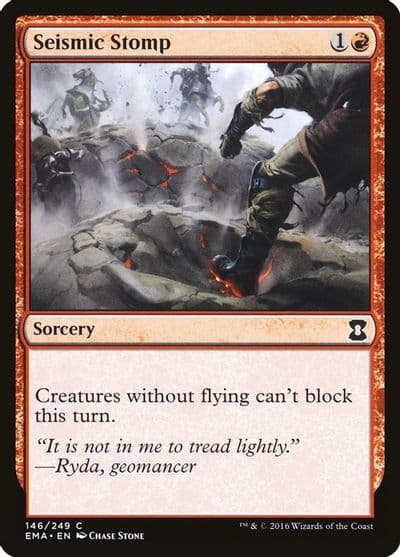 Seismic Stomp Eternal Masters Magic card