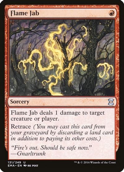 Flame Jab Eternal Masters Magic card