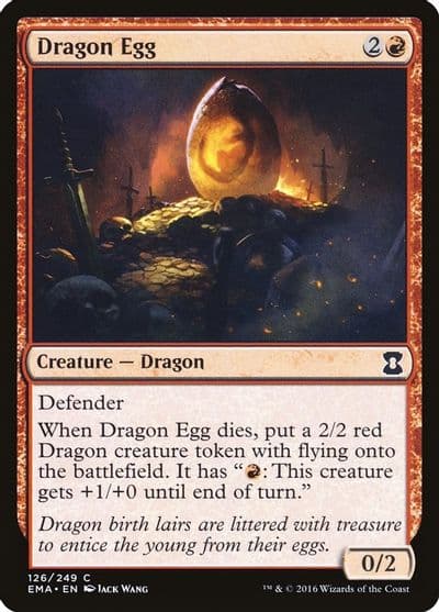 Dragon Egg Eternal Masters Magic card