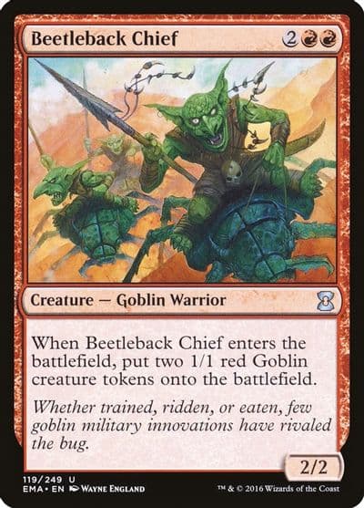 Beetleback Chief Eternal Masters Magic card