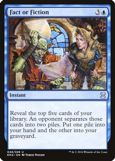 Fact or Fiction Eternal Masters Magic card