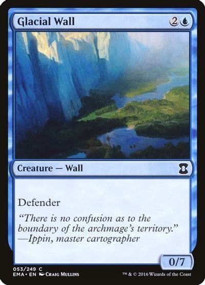 Glacial Wall Eternal Masters Magic card