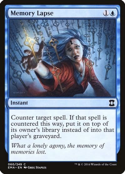 Memory Lapse Eternal Masters Magic card