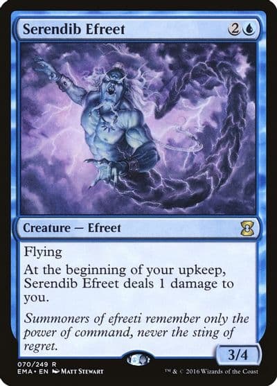 Serendib Efreet Eternal Masters Magic card