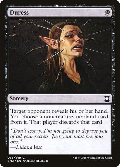 Duress Eternal Masters Magic card