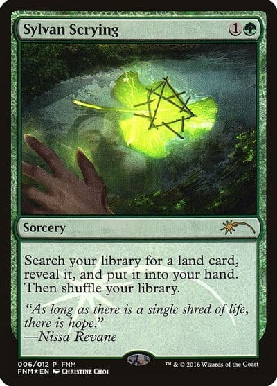 Sylvan Scrying FNM Promos Magic card
