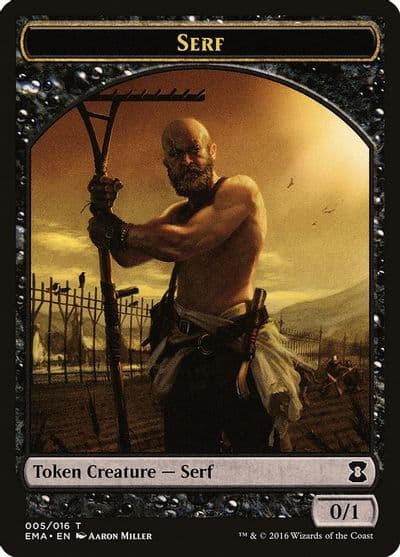 Serf Token Eternal Masters Magic card