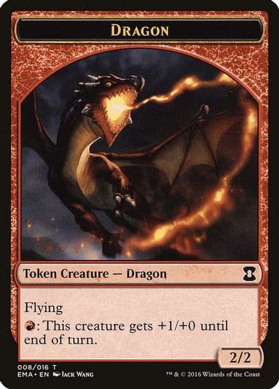 Dragon Token Eternal Masters Magic card