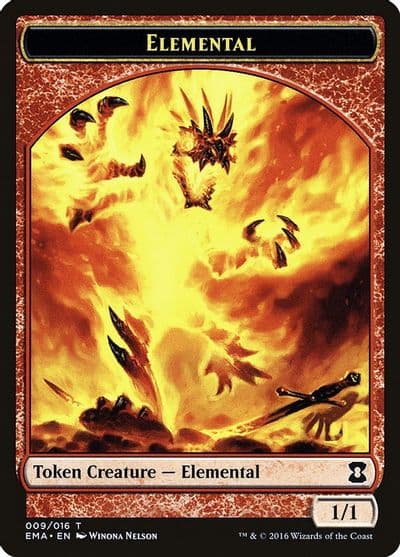 Elemental Token 009 Eternal Masters Magic card