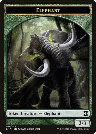 Elephant Token Eternal Masters Magic card