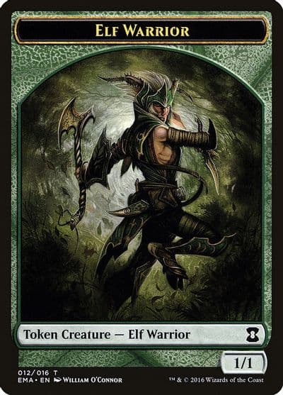Elf Warrior Token Eternal Masters Magic card