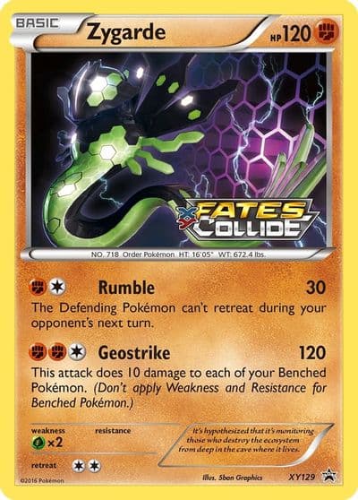 Zygarde (Prerelease) XY Promos Pokemon card