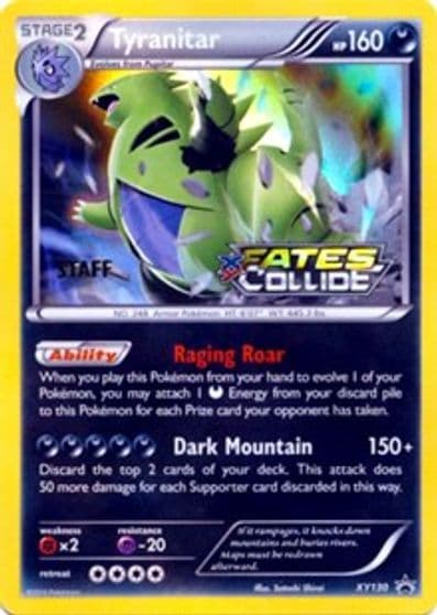 Tyranitar (Prerelease) XY Promos Pokemon card