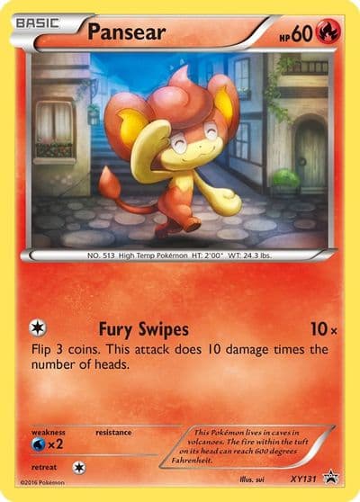 Pansear XY Promos Pokemon card