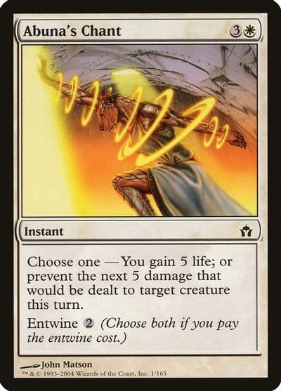 Abunas Chant Fifth Dawn Magic card