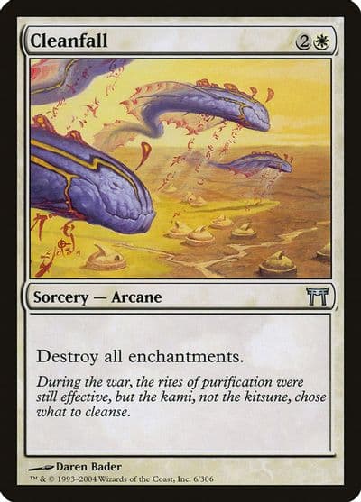 Cleanfall Champions of Kamigawa Magic card