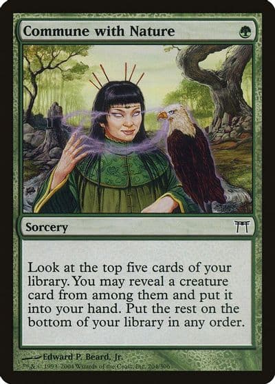 Commune with Nature Champions of Kamigawa Magic card