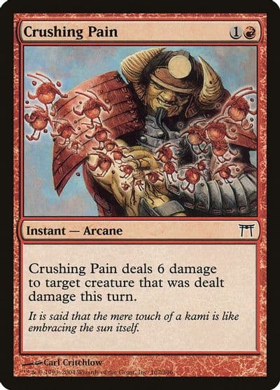 Crushing Pain Champions of Kamigawa Magic card