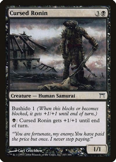 Cursed Ronin Champions of Kamigawa Magic card
