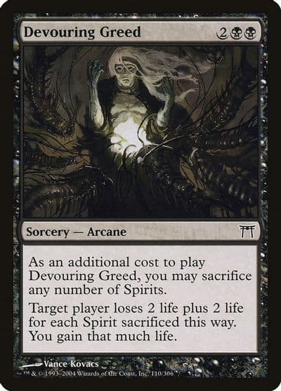 Devouring Greed Champions of Kamigawa Magic card