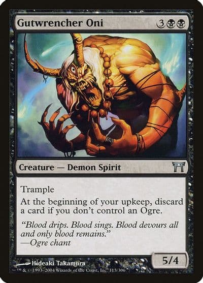 Gutwrencher Oni Champions of Kamigawa Magic card