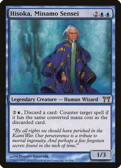 Hisoka Minamo Sensei Champions of Kamigawa Magic card
