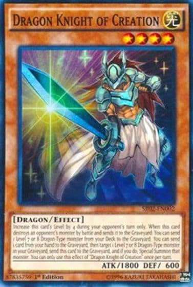 Dragon Knight of Creation Structure Deck: Rise of the True Dragons Yu-Gi-Oh! card