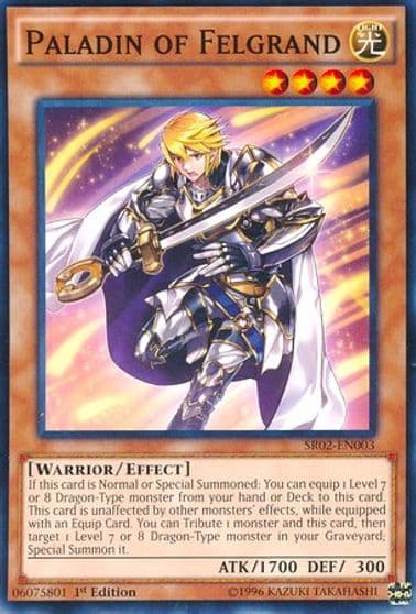Paladin of Felgrand Structure Deck: Rise of the True Dragons Yu-Gi-Oh! card