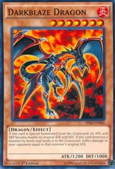Darkblaze Dragon Structure Deck: Rise of the True Dragons Yu-Gi-Oh! card