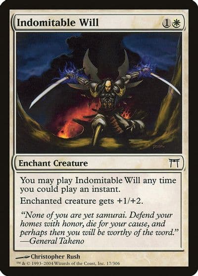 Indomitable Will Champions of Kamigawa Magic card