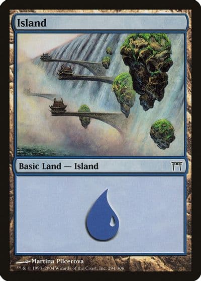 Island 294 Champions of Kamigawa Magic card