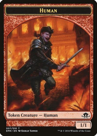 Human Token Eldritch Moon Magic card