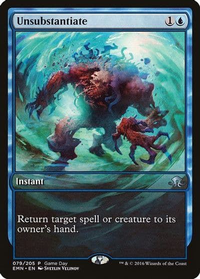 Unsubstantiate Game Day & Store Championship Promos Magic card