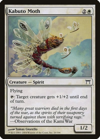 Kabuto Moth Champions of Kamigawa Magic card