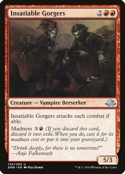 Insatiable Gorgers Eldritch Moon Magic card