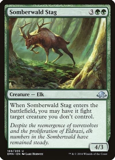 Somberwald Stag Eldritch Moon Magic card