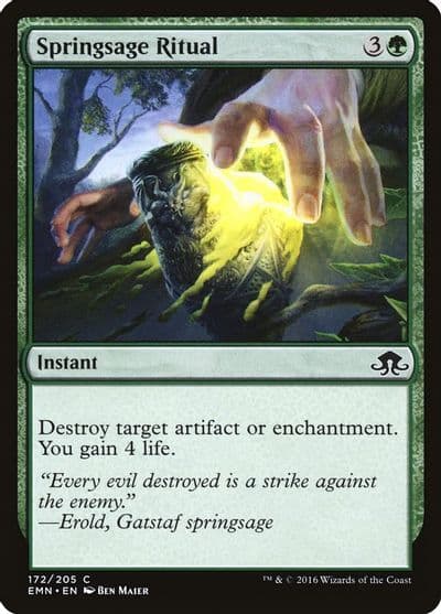 Springsage Ritual Eldritch Moon Magic card