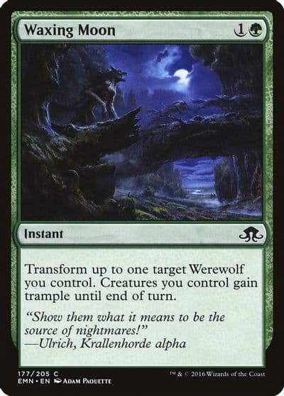 Waxing Moon Eldritch Moon Magic card