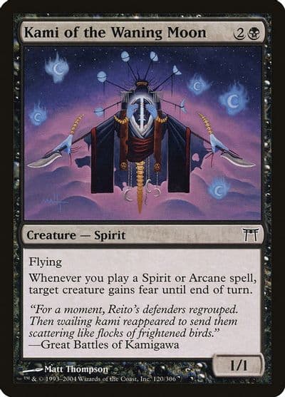 Kami of the Waning Moon Champions of Kamigawa Magic card