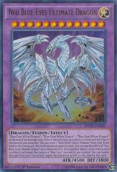 Neo Blue Eyes Ultimate Dragon The Dark Side of Dimensions Movie Pack Yu-Gi-Oh! card