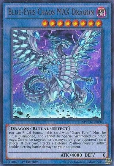 Blue Eyes Chaos MAX Dragon The Dark Side of Dimensions Movie Pack Yu-Gi-Oh! card