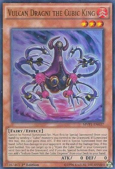 Vulcan Dragni the Cubic King The Dark Side of Dimensions Movie Pack Yu-Gi-Oh! card
