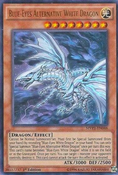 Blue Eyes Alternative White Dragon The Dark Side of Dimensions Movie Pack Yu-Gi-Oh! card