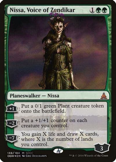 Nissa Voice of Zendikar SDCC 2016 Exclusive Media Promos Magic card