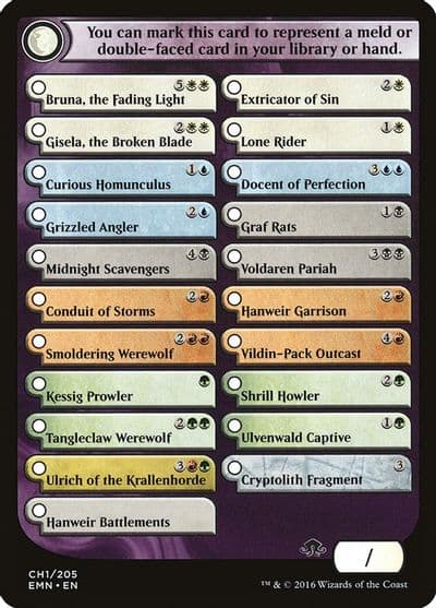 Checklist Card Eldritch Moon Eldritch Moon Magic card