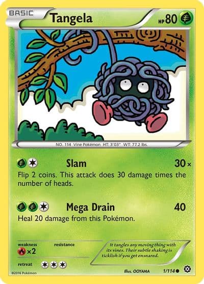 Tangela XY - Steam Siege Pokemon card