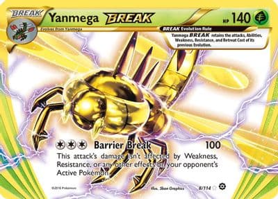 Yanmega BREAK XY - Steam Siege Pokemon card