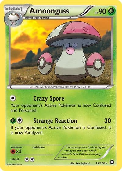 Amoonguss XY - Steam Siege Pokemon card